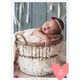 Pink Hearts Photo Birth Announcements Image 2 of 3